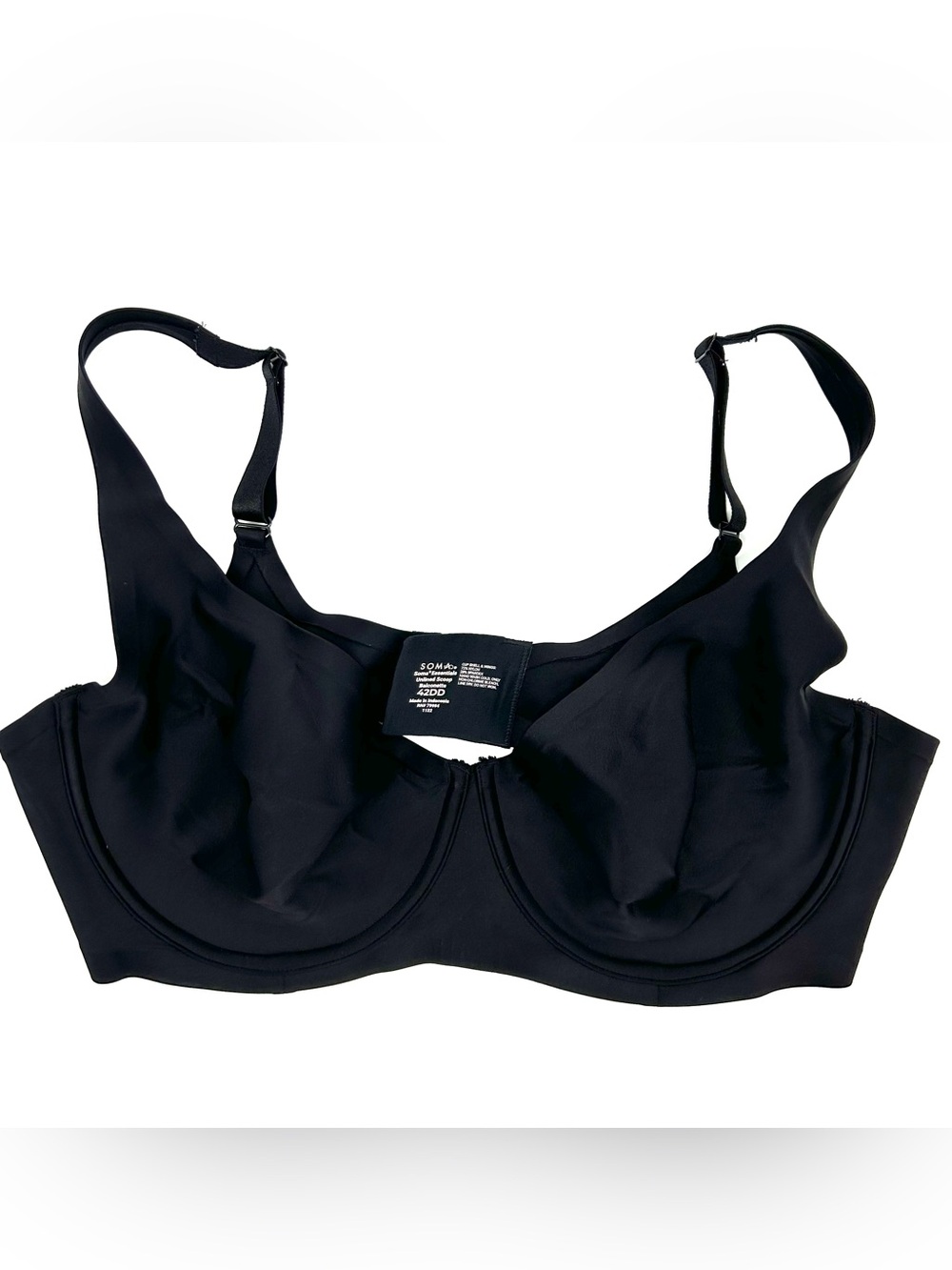 Soma Essentials Unlined Scoop Balconette Bra Black
